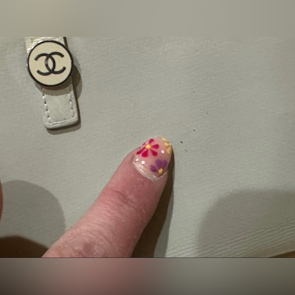 Chanel Coco Button Light Mint Green Long Wallet W/added unbranded Chain - Picture 2 of 12